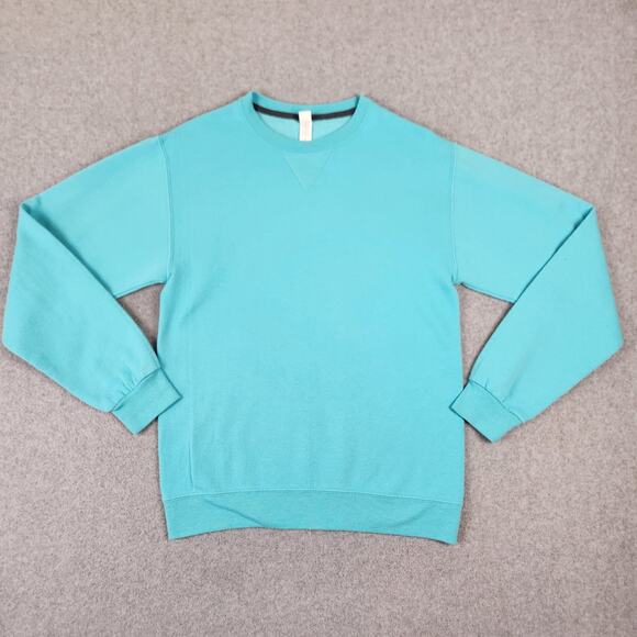 Fruit of the Loom Sweatshirt Size Small Sofspun Crew Neck Teal Blue - Picture 1 of 8